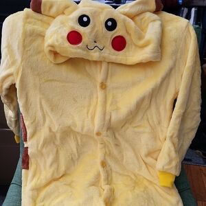 Yellow Pikachu Onesie Costume